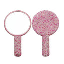 Compact Diamond Heart Mirror for Travel