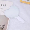 Compact Diamond Heart Mirror for Travel