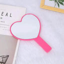 Compact Diamond Heart Mirror for Travel