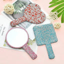 Compact Diamond Heart Mirror for Travel