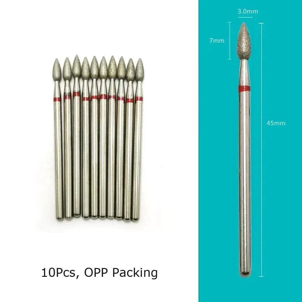 Diamond Nail Drill Bit Set For Professional Manicure Tools