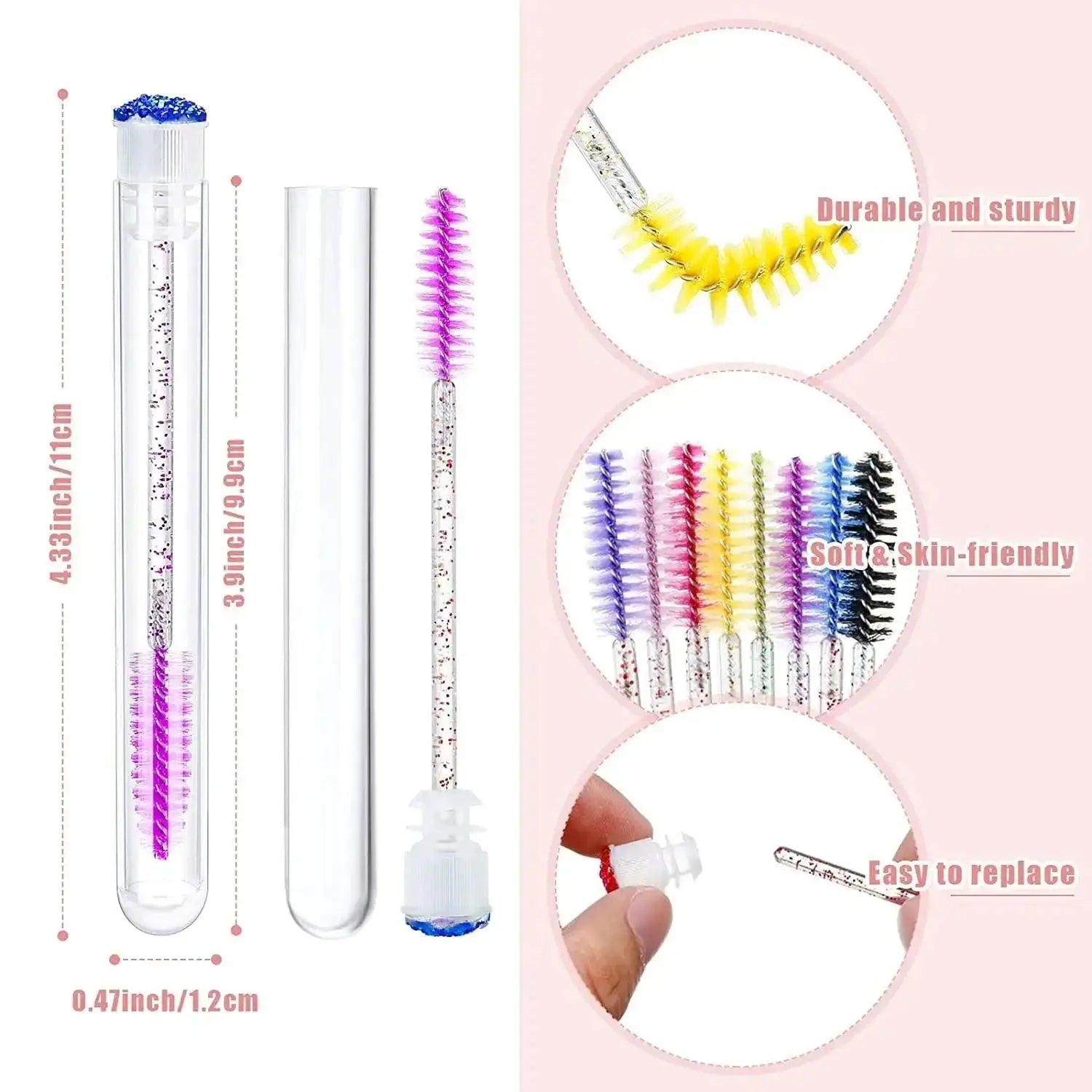 Diamond Sparkle Eyebrow And Eyelash Brush Set Glamorous