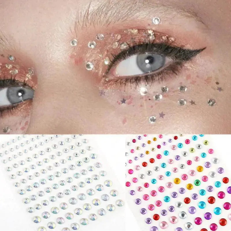 Diamond Sparkle Makeup Sticker Set for Dazzling Looks