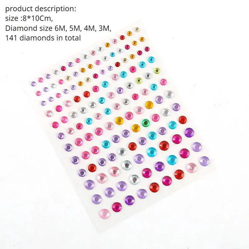 Diamond Sparkle Makeup Sticker Set for Dazzling Looks