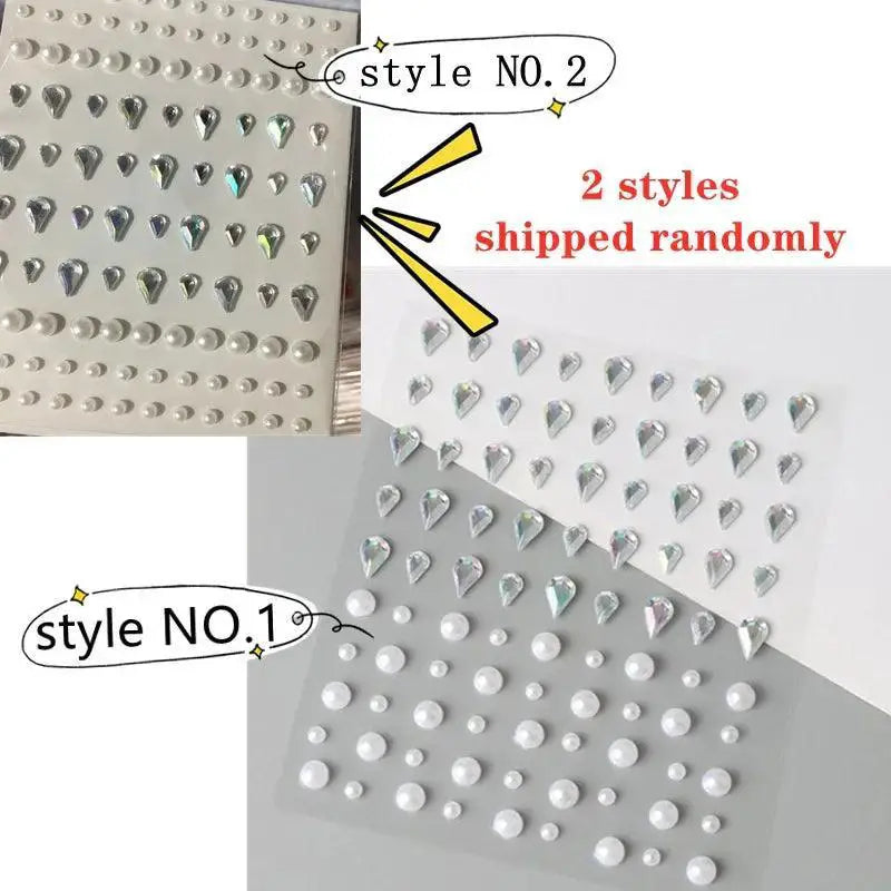 Diamond Sparkle Makeup Sticker Set for Dazzling Looks