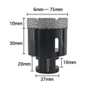 Diamond Vacuum Brazed Drilling Core Bits Set - Drill Tools