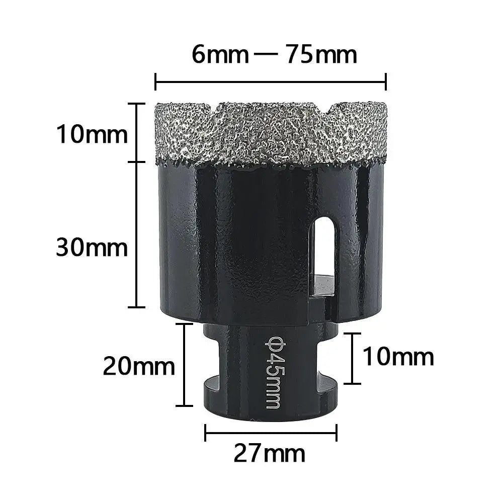 Diamond Vacuum Brazed Drilling Core Bits Set For Tiles