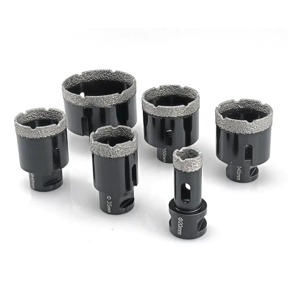 Diamond Vacuum Brazed Drilling Core Bits Set For Tiles