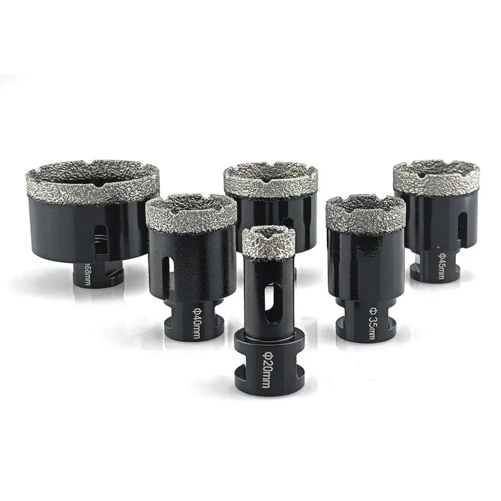 Diamond Vacuum Brazed Drilling Core Bits Set For Tiles