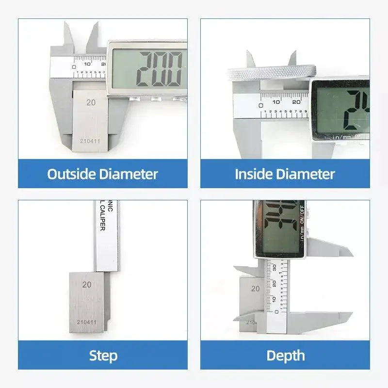 Digital Caliper Vernier Measuring Tool Large Screen Ruler