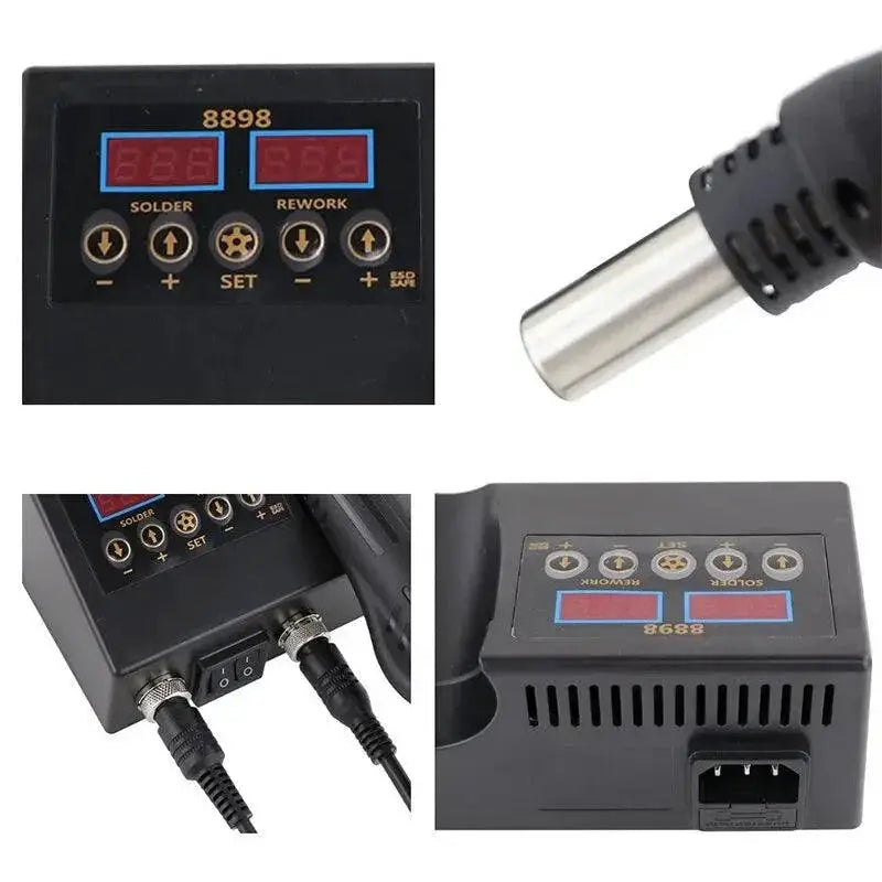 Digital Heat Gun Soldering Iron Dual Display Welding Tool