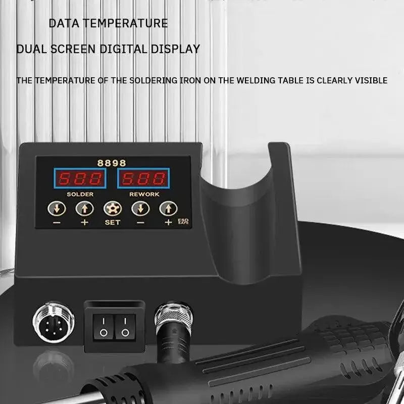 Digital Heat Gun Soldering Iron Dual Display Welding Tool