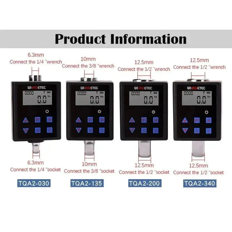 Digital Torque Meter 0.3 - 340 Nm Adjustable Torque Adapter