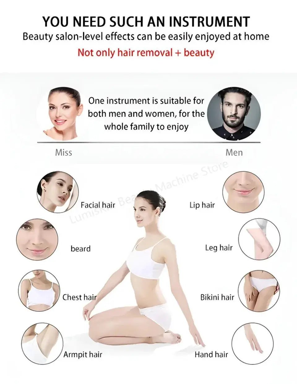 Diode Laser Hair Removal System for Spa
