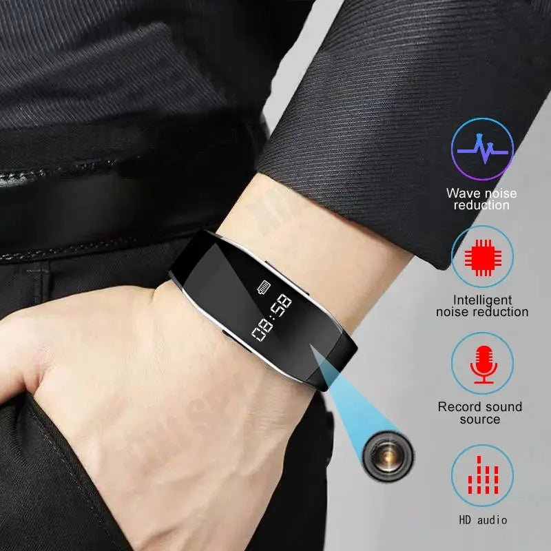 Discreet 1080P Mini Camera Watch Bracelet DVR For Secret Video Recording