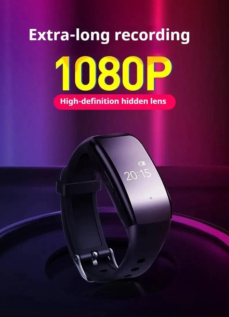 Discreet 1080P Mini Camera Watch Bracelet DVR For Secret Video Recording