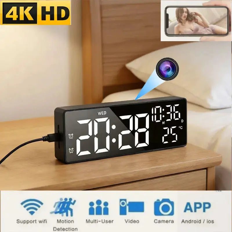 Discreet WiFi Mini Clock Camera With 1080P Video Recording And Motion Detection