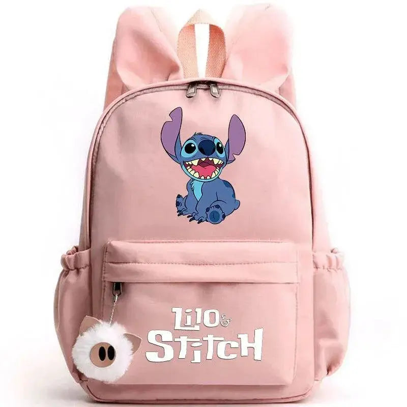 Disney Lilo And Stitch Unisex Backpack With Rabbit Ears