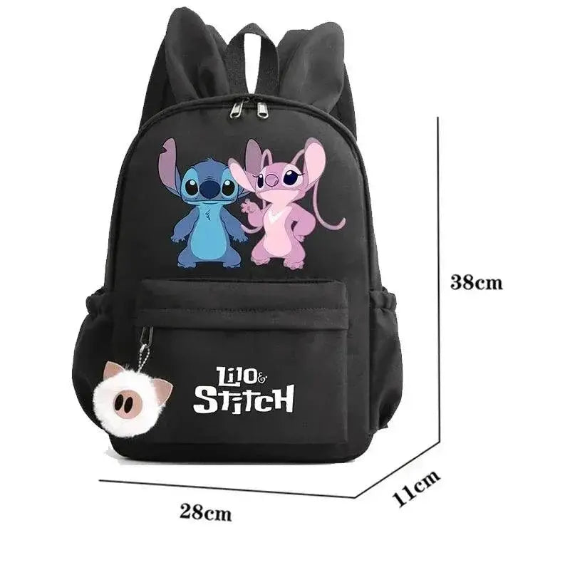 Disney Lilo And Stitch Unisex Backpack With Rabbit Ears