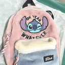 Disney New Backpack Kindergarten Schoolbag Stitch Plush Bag