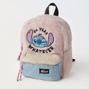 Disney New Backpack Kindergarten Schoolbag Stitch Plush Bag