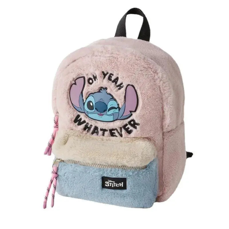 Disney Stitch Plush Children's School Bag Backpack