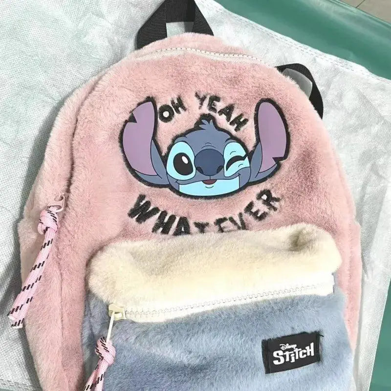 Disney Stitch Plush Children's School Bag Backpack
