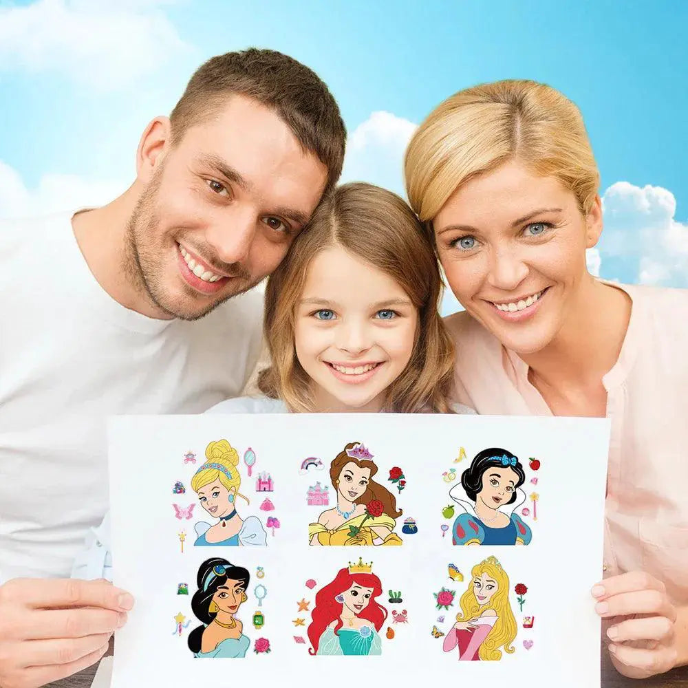 Disney Princess Puzzle Stickers Creative DIY Learning Toys