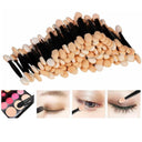 Disposable Dual Eyeshadow Brush Set with Sponge & Nylon Bristles