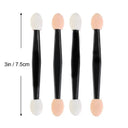 Disposable Dual Eyeshadow Brush Set with Sponge & Nylon Bristles