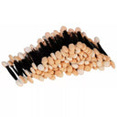 Disposable Dual Eyeshadow Brush Set with Sponge & Nylon Bristles