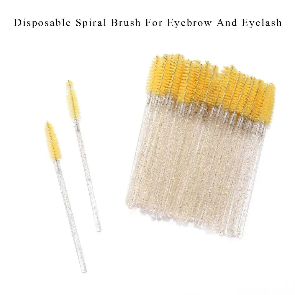 Disposable Eyelash And Eyebrow Brush Set For Makeup Lovers