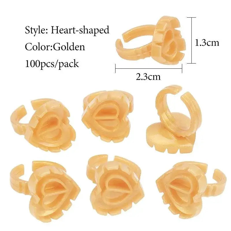 Disposable Heart Glue Ring Cup For Flawless Makeup