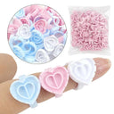 Disposable Heart Glue Ring Cup: Clean Efficient Makeup Tool