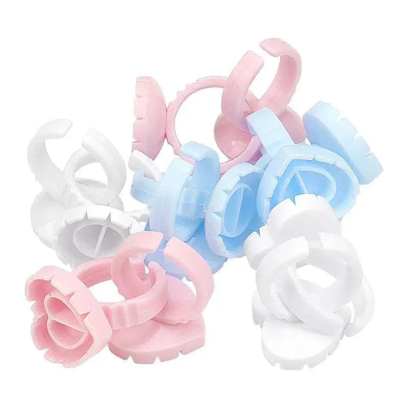 Disposable Heart Glue Ring Cup For Flawless Makeup