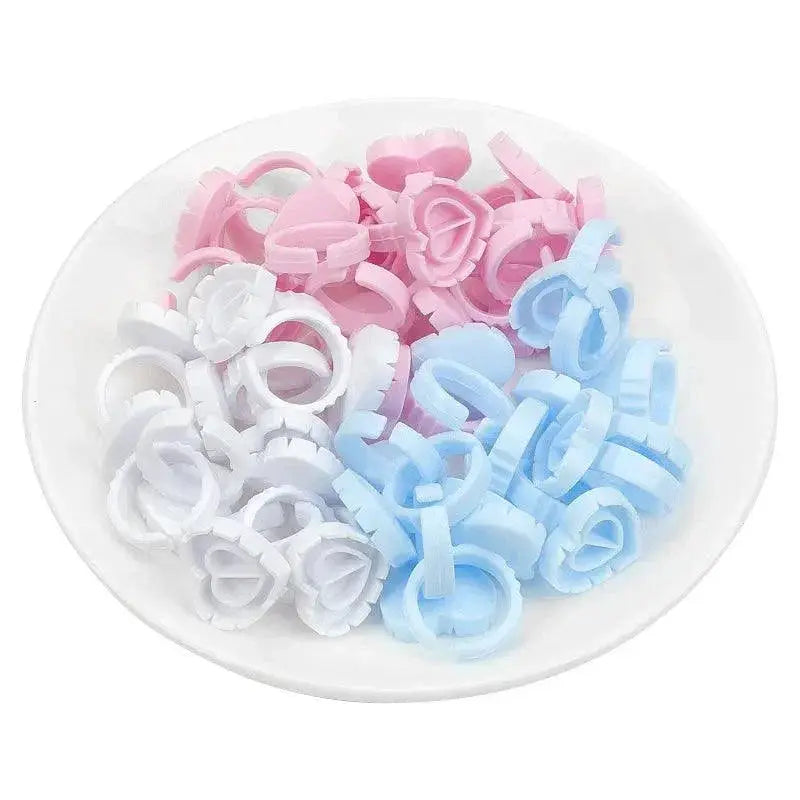 Disposable Heart Glue Ring Cup For Flawless Makeup