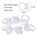 Disposable Heart Glue Ring Cup: Clean Efficient Makeup Tool