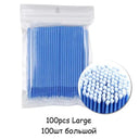 Disposable Precision Eyelash Extension Brushes - 100 Micro Brushes