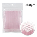 Disposable Precision Eyelash Extension Brushes - 100 Micro Brushes