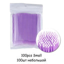 Disposable Precision Eyelash Extension Brushes - 100 Micro Brushes