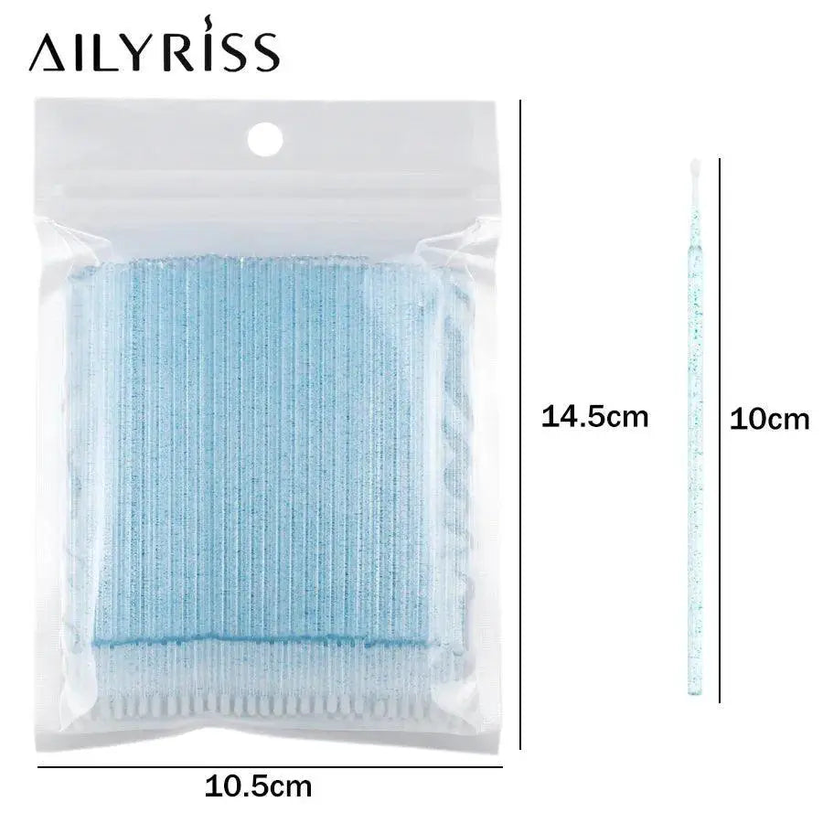 Disposable Precision Eyelash Extension Brushes 100 Micro