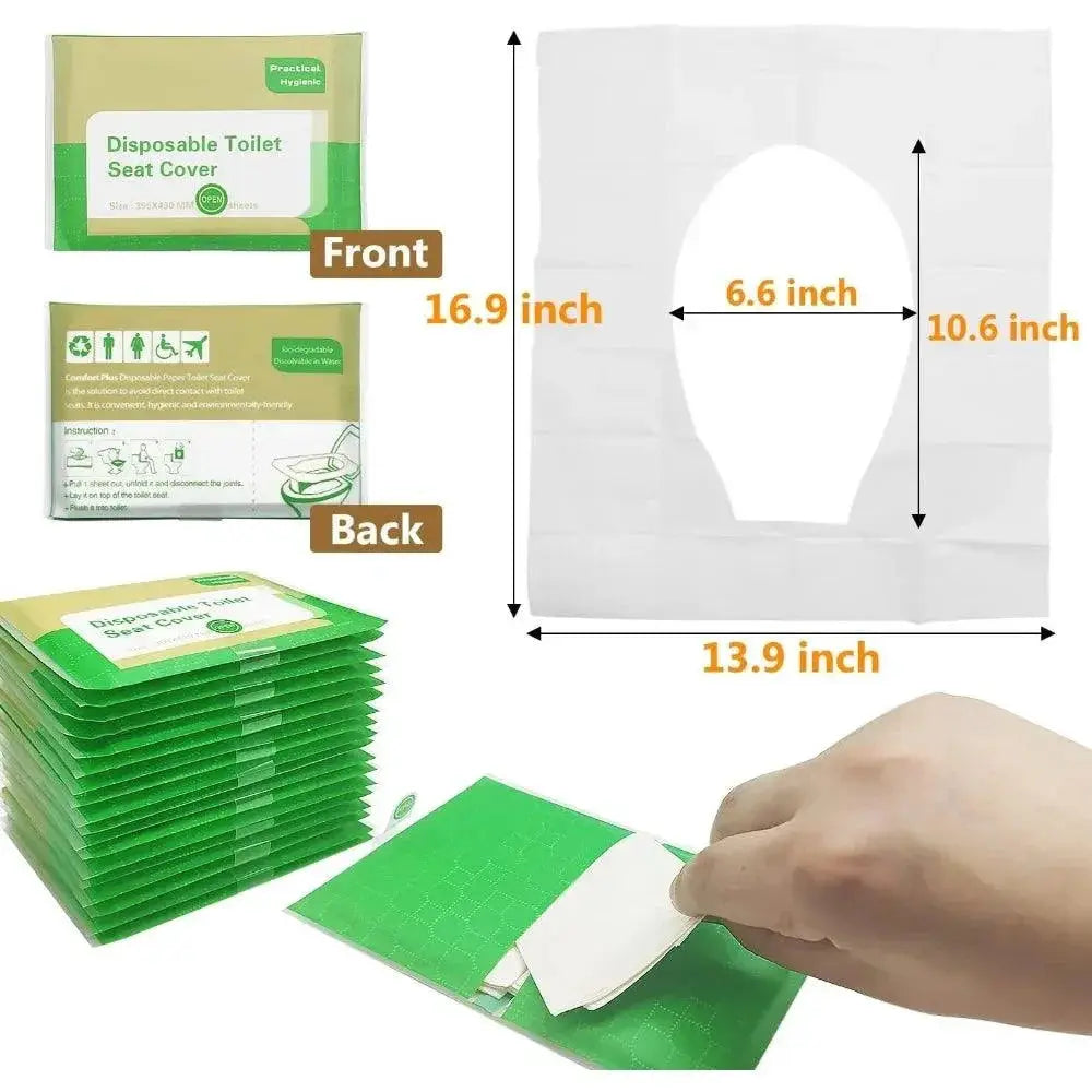 Disposable Toilet Seat Covers Ecofriendly Waterproof