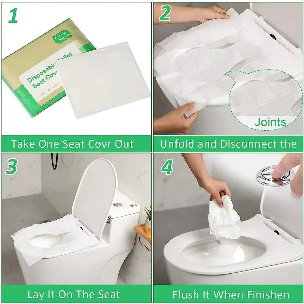 Disposable Toilet Seat Covers Ecofriendly Waterproof