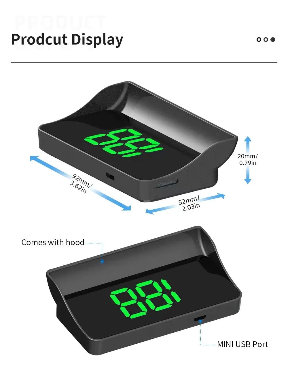 Distraction-Free KMH HUD for Safer Drive