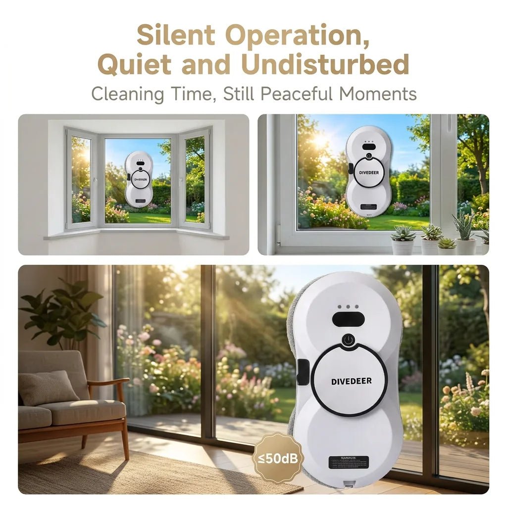 DIVEDEER Home Intelligent Cleaning Robot - Auto Water Spray For Magnetic Windows