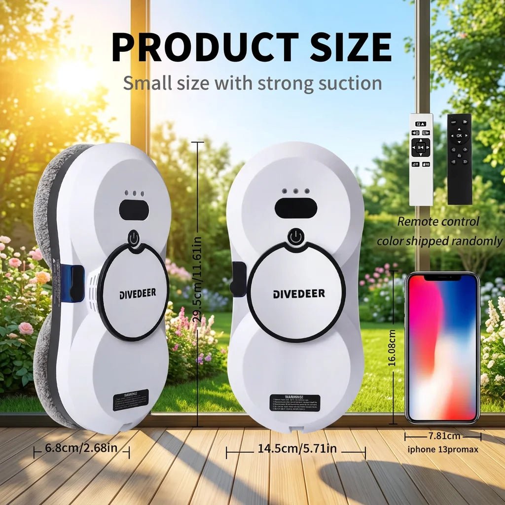 DIVEDEER Home Intelligent Cleaning Robot - Auto Water Spray For Magnetic Windows