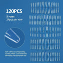 Diverse Style Nail Art Kit 120 Piece False Nail Set