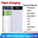 DIY 18650 Power Bank Case Dual USB-C Fast Charging 22.5W