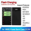 DIY 18650 Power Bank Case Dual USB-C Fast Charging 22.5W