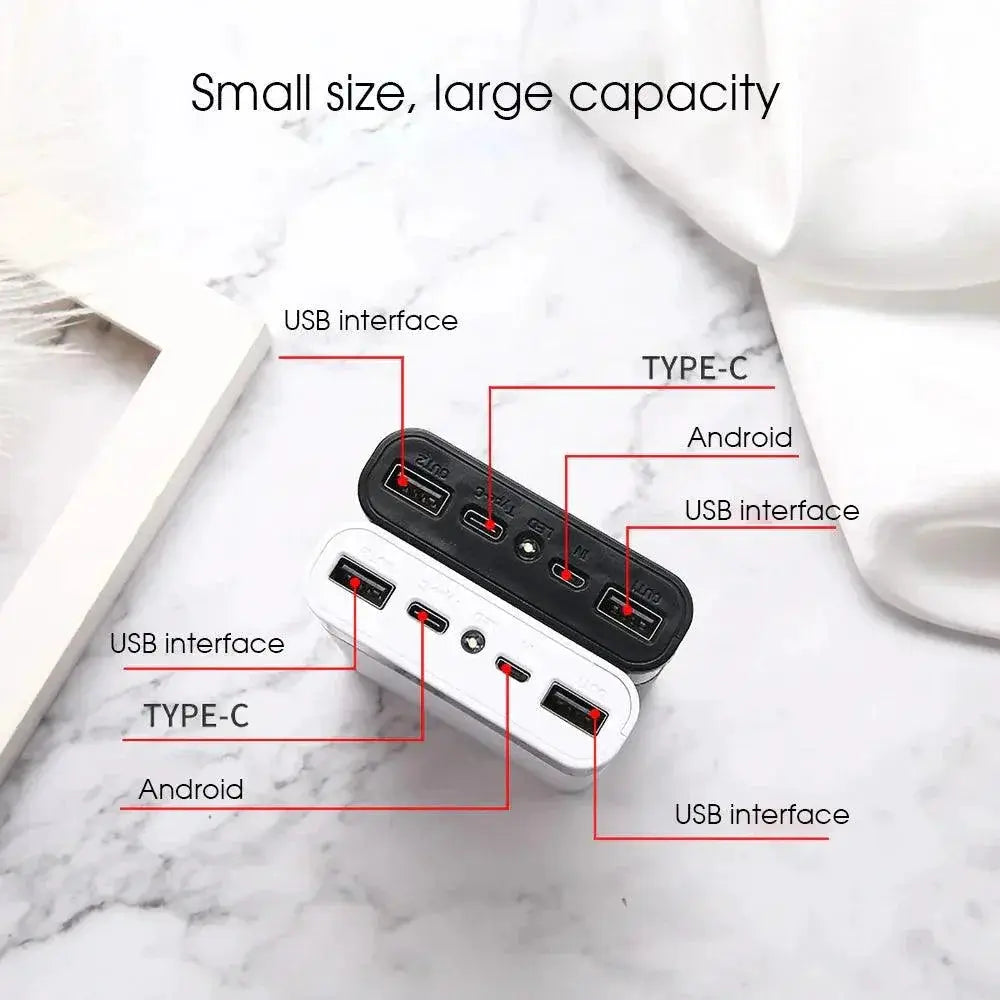 DIY 20000mAh 18650 Power Bank Case with Dual USB Ports